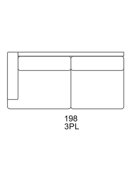 Pura Sofa | "3-Sitzer Element mit 1 Armlehne links"