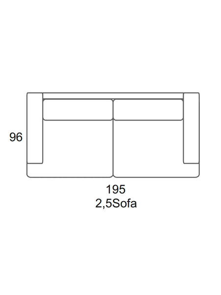 Pura Sofa | "2,5-Sitzer Sofa"