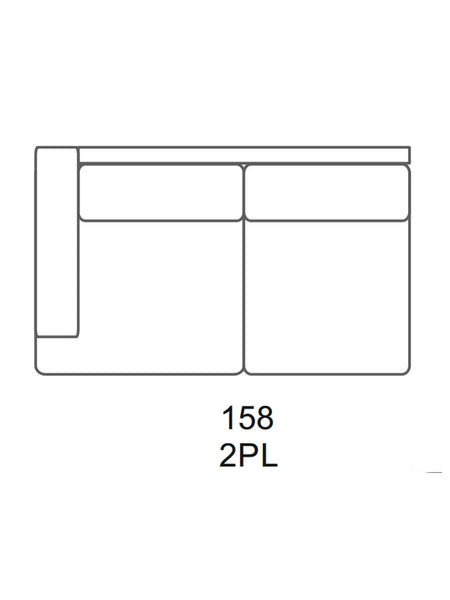 Pura Sofa | "2-Sitzer Element mit 1 Armlehne links"