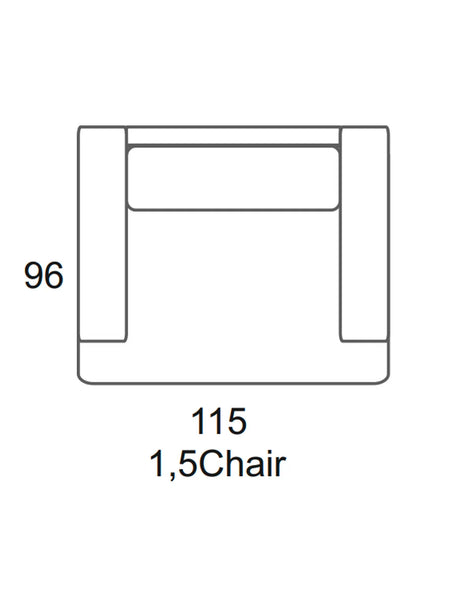 Pura Sofa | "1,5-Sitzer Sessel"