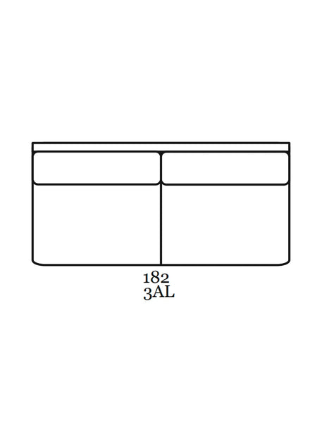 Mila Sofa | "3-Sitzer Element ohne Armlehne"