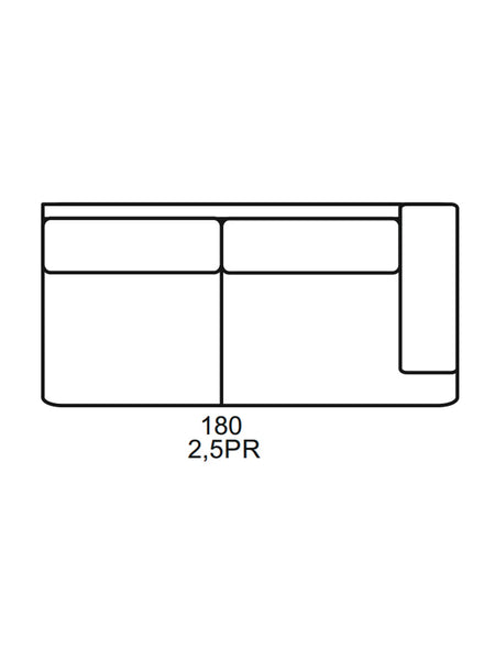 Mila Sofa | "2,5-Sitzer Element mit 1 Armlehne rechts"