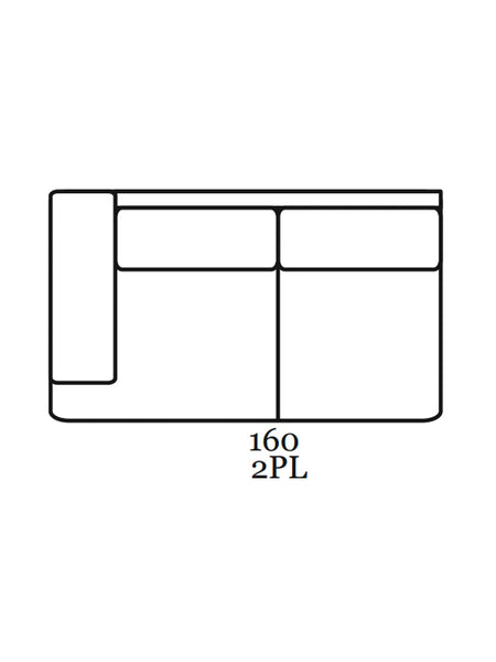 Mila Sofa | "2-Sitzer Element mit 1 Armlehne links"