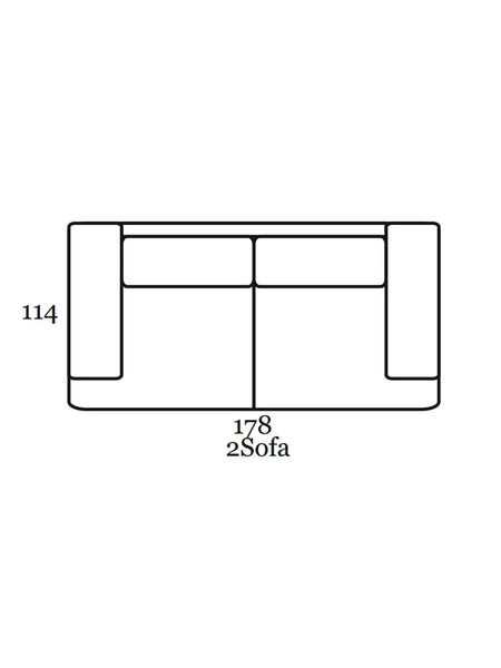 Mila Sofa | "2-Sitzer Sofa"