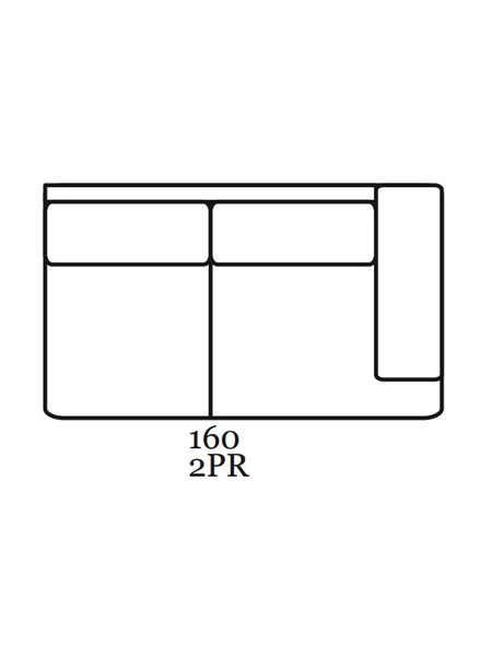 Mila Sofa | "2-Sitzer Element mit 1 Armlehne rechts"