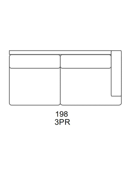 Pura Sofa | "3-Sitzer Element mit 1 Armlehne rechts"