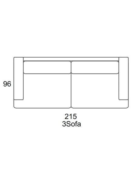 Pura Sofa | "3-Sitzer Sofa"