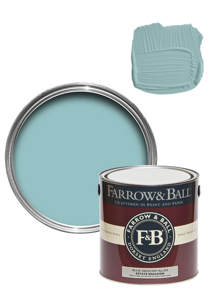 Wandfarbe | Wandfarbe - Blue Ground No. 210 - von Farrow & Ball online kaufen bei LIVINGforme.