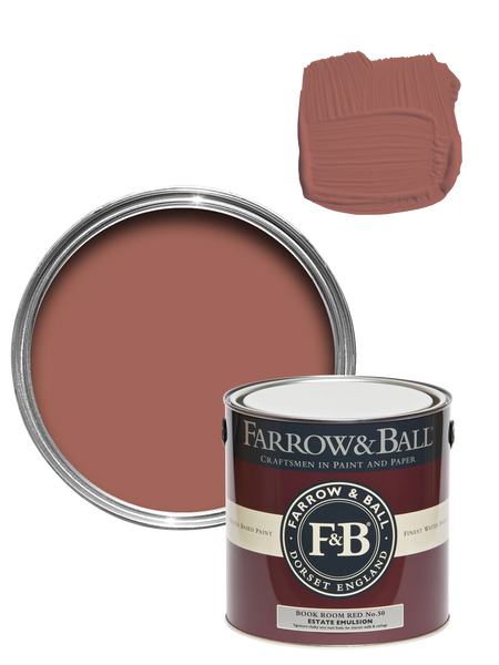 Wandfarbe - Book Room Red No. 50 Wandfarbe Farrow & Ball