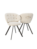 2er-Set Stuhl | 2er-Set Stuhl Nottingham Twill - Off-white von Akante online kaufen bei LIVINGforme.