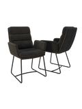 2er-Set Stuhl | 2er-Set Stuhl Copenhague | HC055 - Anthrazit von Akante online kaufen bei LIVINGforme.