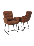 2er-Set Stuhl | 2er-Set Stuhl Copenhague | HC055 - Terracotta von Akante online kaufen bei LIVINGforme.