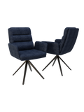 2er-Set Stuhl | 2er-Set Stuhl Helsinki | CH057 - Dunkelblau von Akante online kaufen bei LIVINGforme.