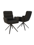 2er-Set Stuhl | 2er-Set Stuhl Helsinki | CH057 - Anthrazit von Akante online kaufen bei LIVINGforme.