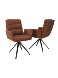 2er-Set Stuhl | 2er-Set Stuhl Helsinki | CH057 - Terracotta von Akante online kaufen bei LIVINGforme.