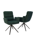 2er-Set Stuhl | 2er-Set Stuhl Helsinki | CH057 - Tannengrün von Akante online kaufen bei LIVINGforme.