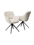 2er-Set Stuhl | 2er-Set Stuhl Charleston | CH098 - Off-white von Akante online kaufen bei LIVINGforme.