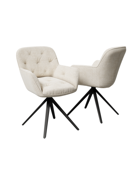 2er-Set Stuhl | 2er-Set Stuhl Charleston | CH098 - Off-white von Akante online kaufen bei LIVINGforme.