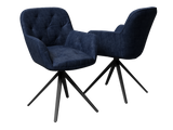 2er-Set Stuhl | 2er-Set Stuhl Charleston | CH098 - Dunkelblau von Akante online kaufen bei LIVINGforme.