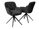 2er-Set Stuhl | 2er-Set Stuhl Charleston | CH098 - Anthrazit von Akante online kaufen bei LIVINGforme.