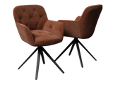 2er-Set Stuhl | 2er-Set Stuhl Charleston | CH098 - Terracotta von Akante online kaufen bei LIVINGforme.