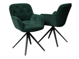 2er-Set Stuhl | 2er-Set Stuhl Charleston | CH098 - Tannengrün von Akante online kaufen bei LIVINGforme.