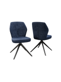 2er-Set Stuhl | 2er-Set Stuhl Vienna Twill | CH172 - Dunkelblau von Akante online kaufen bei LIVINGforme.