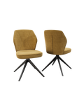 2er-Set Stuhl | 2er-Set Stuhl Vienna Twill | CH172 - Ockergelb von Akante online kaufen bei LIVINGforme.