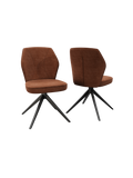 2er-Set Stuhl | 2er-Set Stuhl Vienna Twill | CH172 - Terracotta von Akante online kaufen bei LIVINGforme.