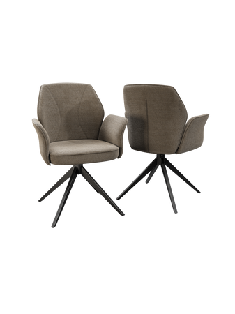 2er-Set Stuhl Vienna Twill mit Armlehne | CH177