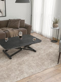 Couchtisch Enora Laque, Platte Titan, Gestell schwarz, im Raum