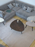 Couchtisch Galet 92 x 76 x 33 cm, Platte Rostbraun, im Raum