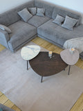 Couchtisch Galet 92 x 76 x 33 cm, Platte Rostbraun, im Raum