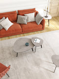 Couchtisch Galet, Platte Silver, im Raum