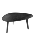 Couchtisch Galet 92 x 76 x 38 cm, Platte Titan, Schrägansicht