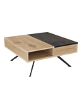 Couchtisch Dakota, Platte Rostbraun, geschlossen