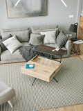 Couchtisch Dakota, Platte Rostbraun, im Raum
