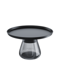 Couchtische | Couchtisch Drop - Marmoroptik schwarz/grauer Glasfuß von Akante online kaufen bei LIVINGforme.