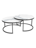 Couchtisch Dolce Vita, Platte Marmoroptik matt, als Set mit einem zweiten Dolce-Vita-Tisch