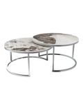 Couchtisch Dolce Vita, Platte Marmoroptik Calcatta, als Set mit einem zweiten Dolce-Vita-Tisch