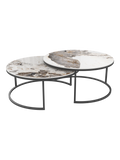 Couchtisch Dolce Vita, Platte Marmoroptik Calcatta, als Set mit einem zweiten Dolce-Vita-Tisch