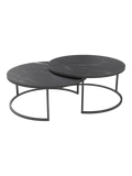 Couchtisch Dolce Vita, Platte Marmoroptik Marquina, als Set mit einem zweiten Dolce-Vita-Tisch