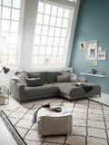 Uptown 2.0 – Ecksofa 1,5-Sitzer mit Armlehne links – Longchair long groß mit Armlehne rechts