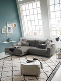 Uptown 2.0 – Ecksofa Longchair long groß mit Armlehne links – 1,5-Sitzer mit Armlehne rechts