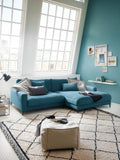 Uptown 2.0 – Ecksofa 1,5-Sitzer mit Armlehne links – Longchair long groß mit Armlehne rechts