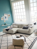 Uptown 2.0 – Ecksofa Longchair long groß mit Armlehne links – 1,5-Sitzer mit Armlehne rechts