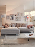 Uptown 2.0 – Ecksofa Longchair long groß mit Armlehne links – 1,5-Sitzer mit Armlehne rechts