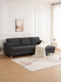 Firenze Sofa mit verstellbarer Récamiere Stoff, dunkelgrau Sofa Living Nordic