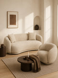 Hawkes Set – 2,5-Sitzer Sofa + Loungesessel, sand Sofa-Set Living Nordic