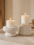 Kerzenhalter-Set Zement, grau Kerzenhalter Living Nordic